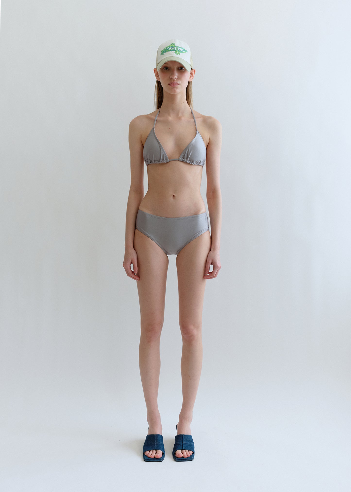 Solid Triangle Bikini_Grey